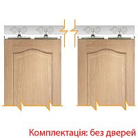 Розсувна система KEDR ESW338-40 довжина 2 м на 2 полотна вагою до 40 кг